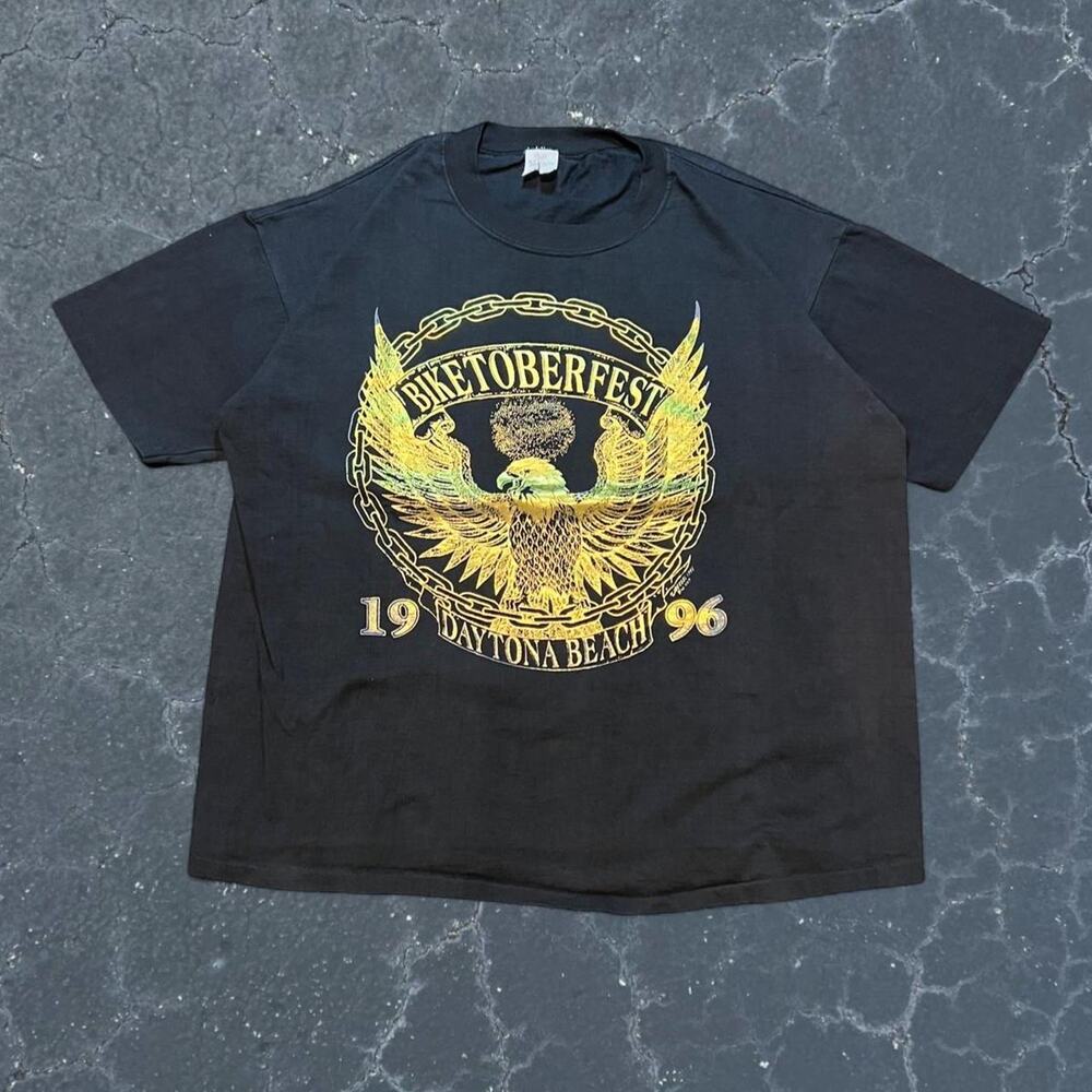 90s daytona beach bike week gold graphic